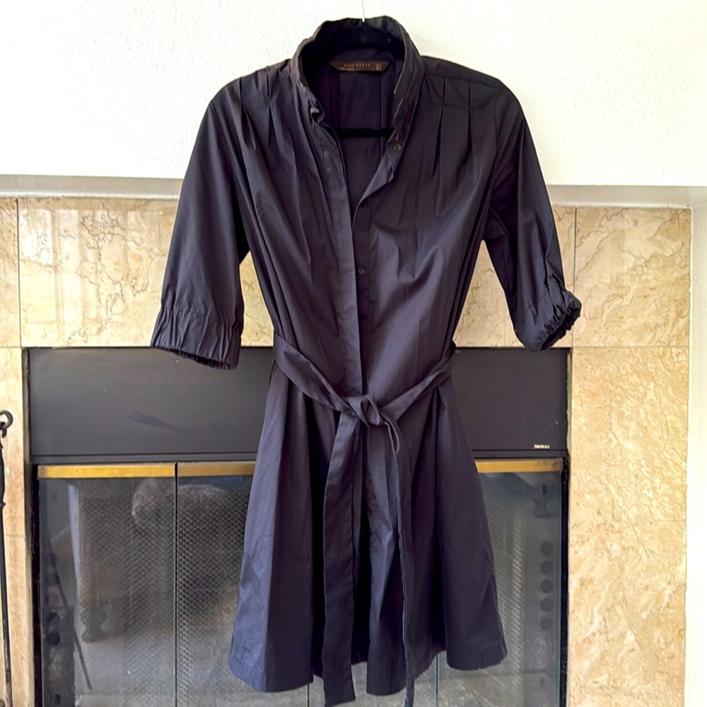 Zara Black Belted Dress. Size Small.